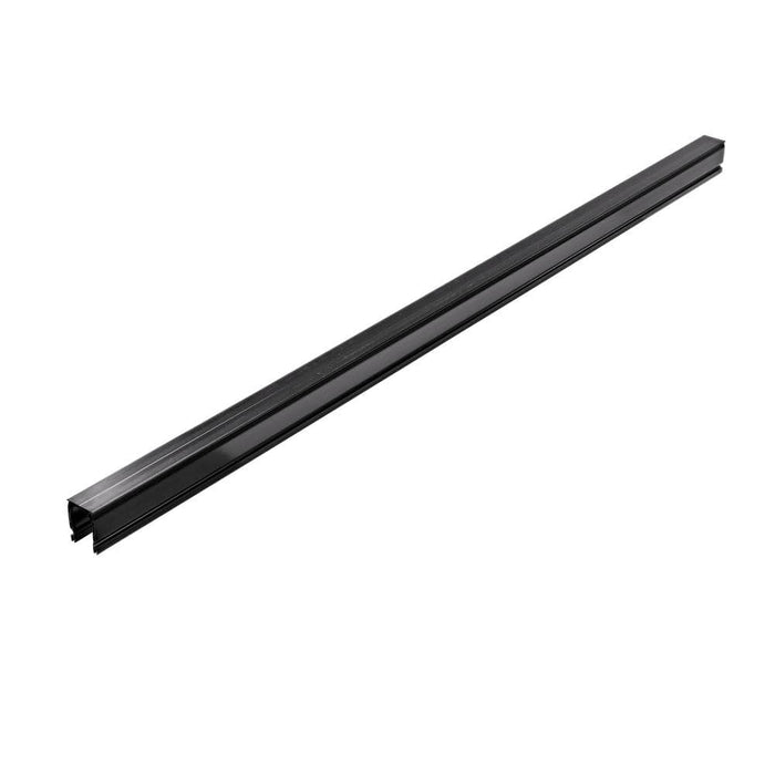 Channel Drains 2-1/4 in. x 6 ft. Slim Kit with End Caps Outlets Plastic Black 3
