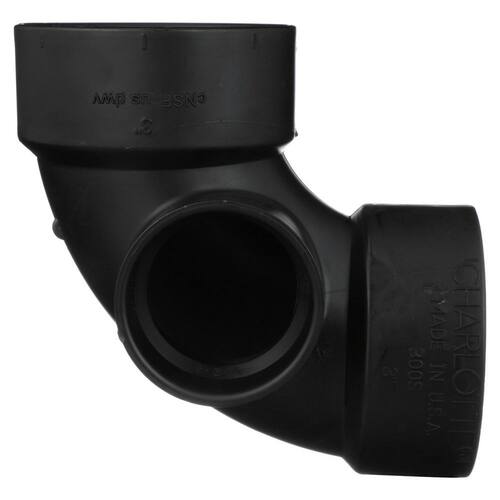 ABS  90-Degree Side Inlet Fitting 3 in. x 3 in. x 2 in. DWV