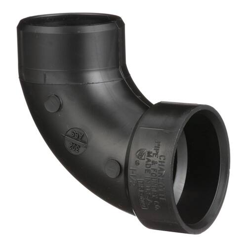 ABS 90-Degree Elbow Fitting 1-1/2 in. Hub x Spigot Street DWV Delivery