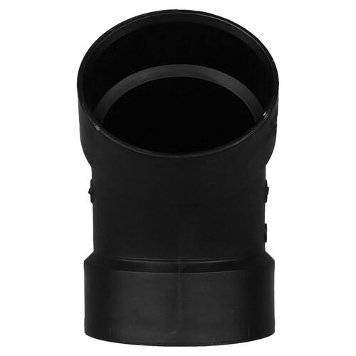 ABS  45-Degree Elbow Fitting 4 in. Hub x Hub DWV