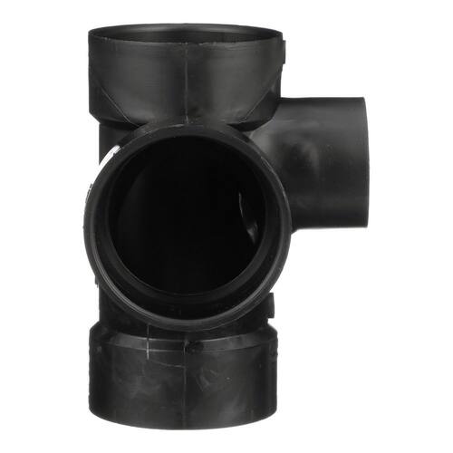 ABS  Sanitary Tee Fitting 3 in. x 3 in. x 3 in. x 2 in. RS Inlet  DWV