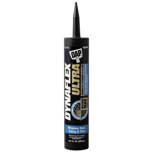 Exterior Sealant, DYNAFLEX ULTRA, Advanced, Black, Window, Door, and Siding, 10.1 oz.