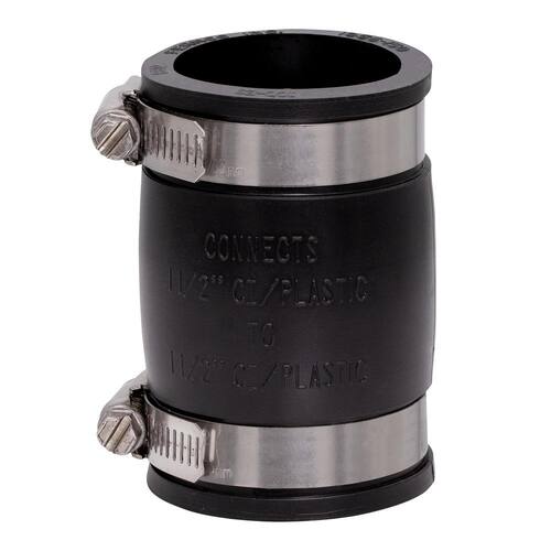 PVC Coupling 1-1/2 in. x 1-1/2 in. Corrosion Resistant PSI-4.3 1