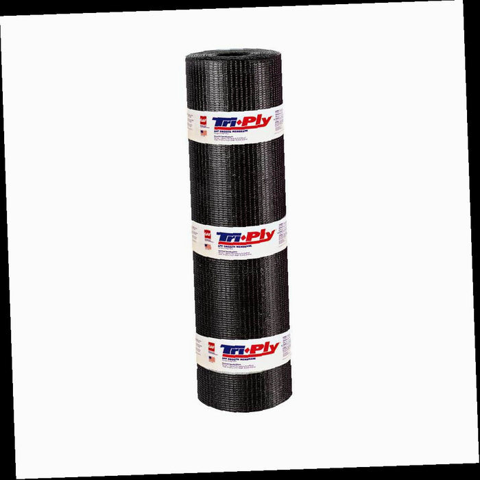 Membrane Roll for Low Slope Roofs, Tri-Ply APP Smooth Modified Bitumen, 3 ft. x 33 ft. (100 sq. ft. net)
