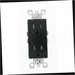 Duplex Outlet Tamper Resistant 15 Amp, Black 1pc.