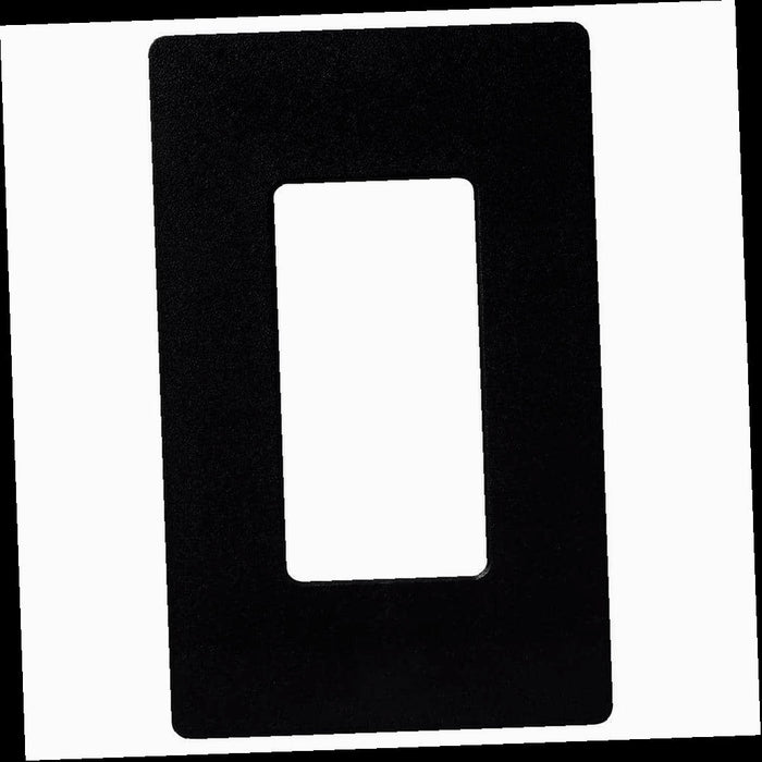 Outlet Wall Plate, Claro 1 Gang Wall Plate for Decorator/Rocker Switches, Black (CW-1-BL) (1-Pack)