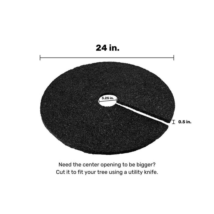 rubber tree circles Rubber Tree Ring D 24 in. Black Same-Day Delivery