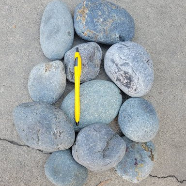 Landscape Pebbles 3 in. - 5 in. Black Mexican Beach 0.9 cu.ft, 75 lb