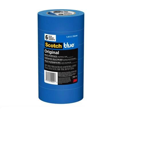 Painter's Tape, Original Multi-Surface, ScotchBlue, 1.88 in. x 60 yds. (6-Pack)