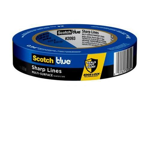 Painter's Tape, Sharp Lines, Multi-Surface, with Edge-Lock, ScotchBlue, 0.94 in. x 60 yds.