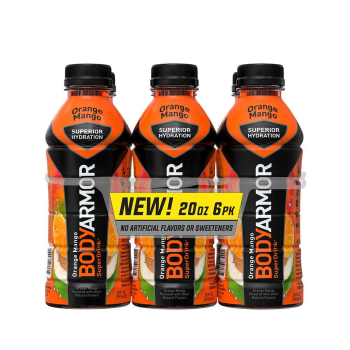 BODYARMOR BA 20 Oz. Orange Mango Sport Drink (6-Pack)