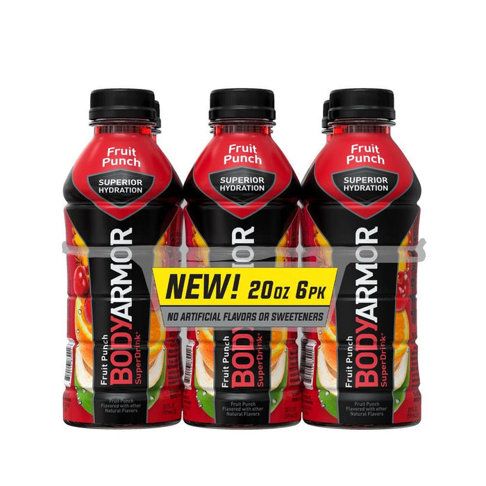 BODYARMOR BA 20 Oz. Fruit Punch Sport Drink (6-Pack)