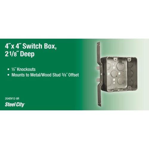 Handy Box 2-Gang Square 30.3 cu. in.