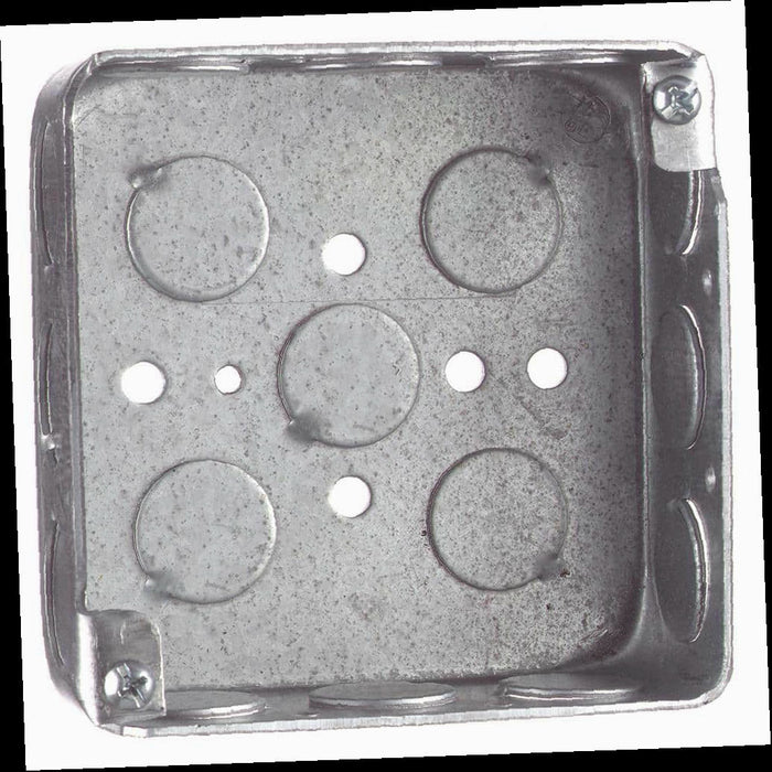 Electrical Box 4 in. x 1-1/2 in. 2-Gang Square Steel