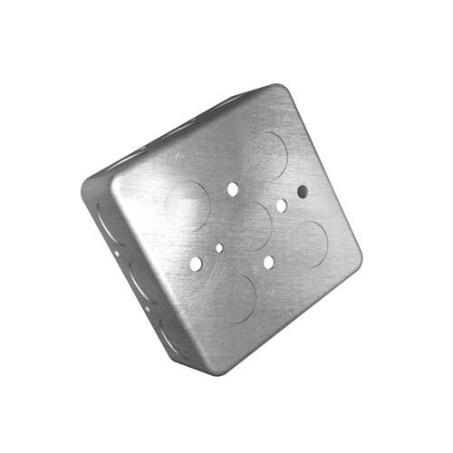 Electrical Box 4 in. x 1-1/2 in. 2-Gang Square Steel