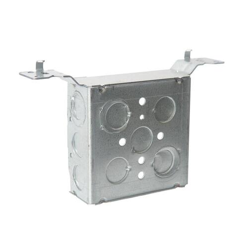 Steel Square Box 4 in. with SV Bracket 5