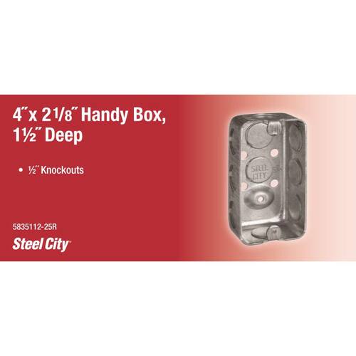 Handy Box Steel 4 in. 2-1/8 in.