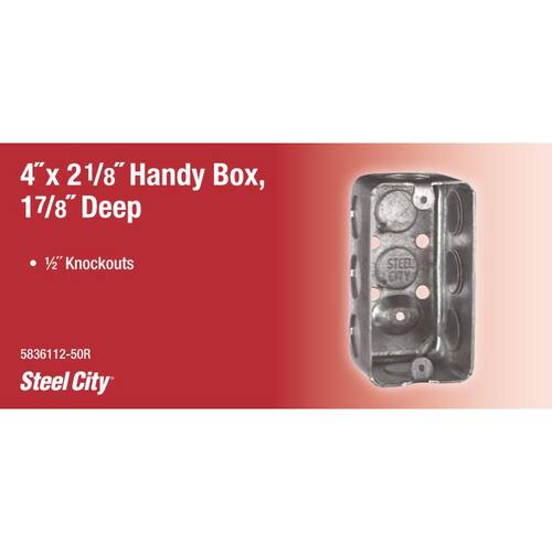 Handy/Utility Box 4 in. x 2-1/8 in. D