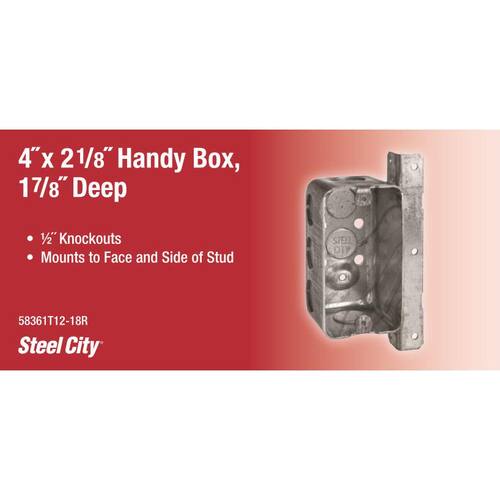 Handy Box 1-Gang Steel 13 cu. in.