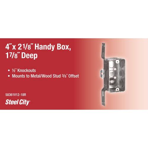 Steel Utility Box 4 in.