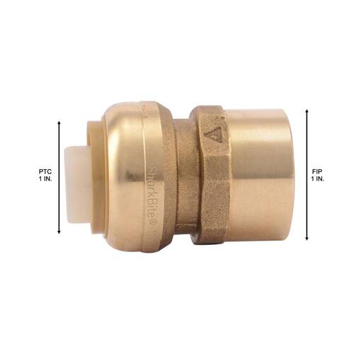 Brass Adapter 1 in. Push Fit PSI-200