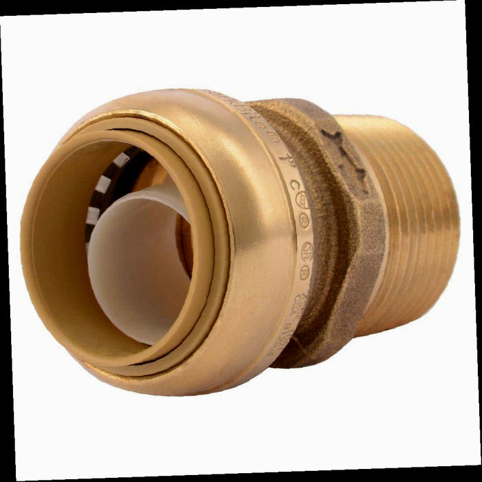 Brass Adapter Fitting 1 in. Push-to-Connect x MIP 1pc.