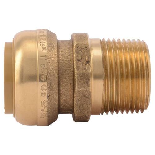 Brass Adapter Fitting 1 in. Push-to-Connect x MIP 1pc.