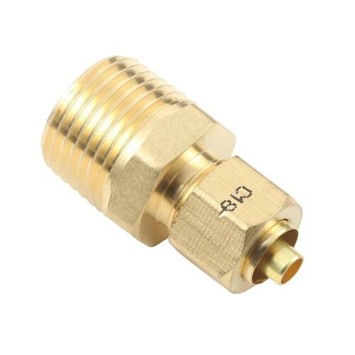 Brass Adapter 3/8 in. Male Compression PSI-150 (4-Pack)