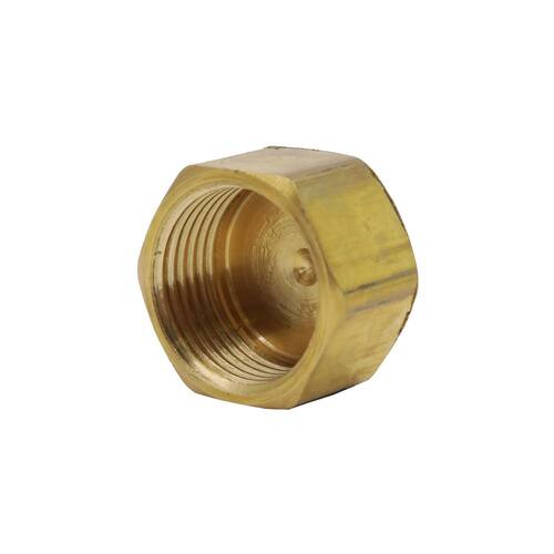 Compression Brass Cap 3/8 in. Comp