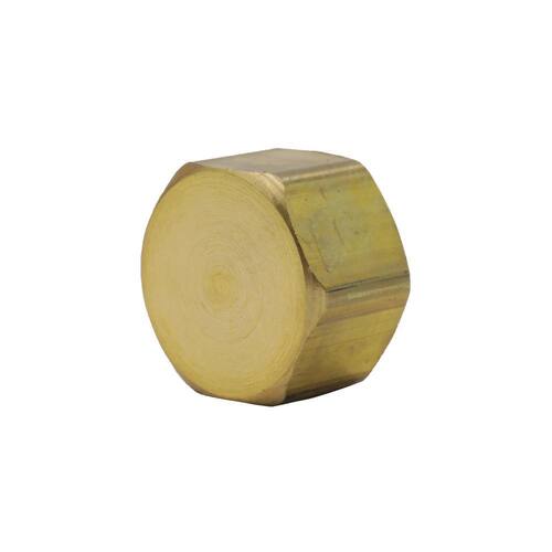 Compression Brass Cap 3/8 in. Comp