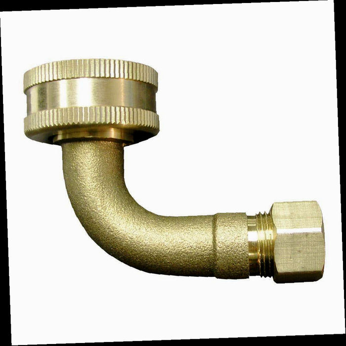 Brass Elbow Adapter Fitting 3/4 in. FHT x 3/8 in. OD Compression 90-Degree