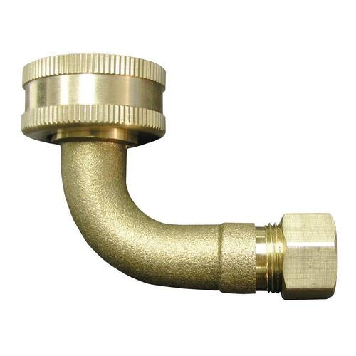 Brass Elbow Adapter Fitting 3/4 in. FHT x 3/8 in. OD Compression 90-Degree