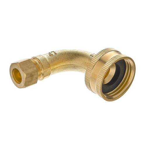 Brass Elbow Adapter Fitting 3/4 in. FHT x 3/8 in. OD Compression 90-Degree