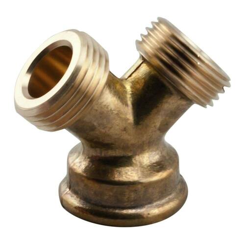 Brass Wye 3/4 in. FHT x 3/4 in. FHT x 3/4 in. MHT