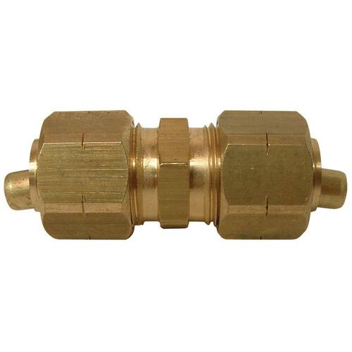 Brass Coupling Fitting 1/4 in. OD Compression