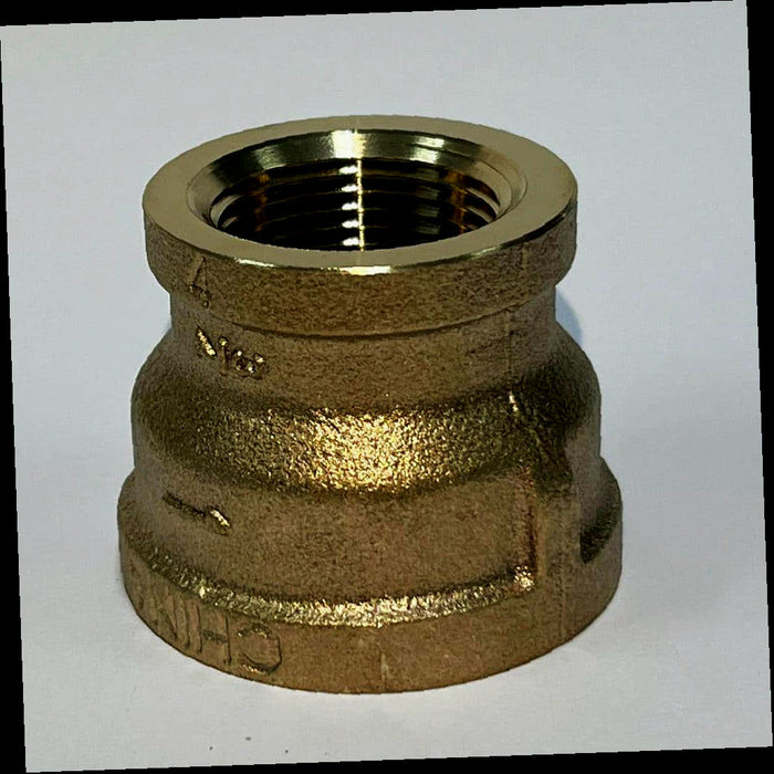 Red Brass Reducing Coupling Fitting 1 in. x 3/4 in. FIP