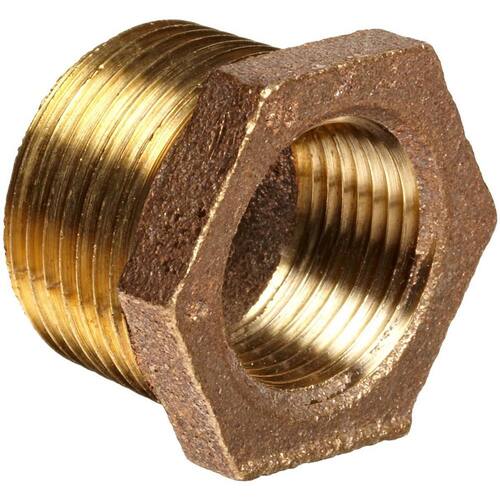 Brass Bushing Fitting Red 1 in. MIP x 3/4 in. FIP