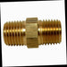 Brass Hex Nipple Fitting 1/2 in. x Close MIP