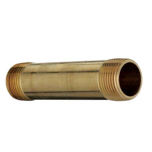 Brass Nipple Fitting 3/4 in. x 4 in. MIP