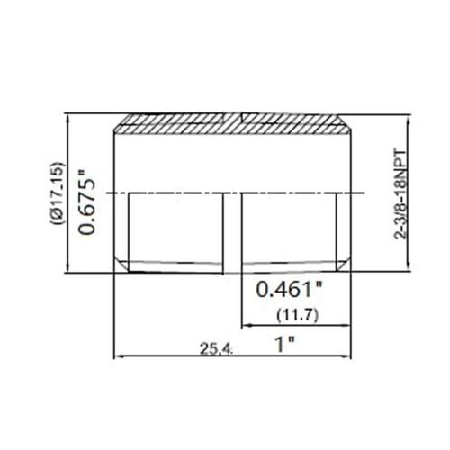 Brass Nipple Fitting 1/2 in. x 4 in. MIP