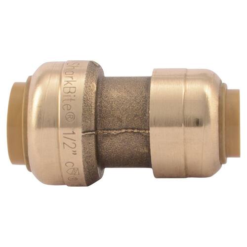 Brass Reducing Coupling Fitting 1/2 in. x 3/8 in. Push-to-Connect