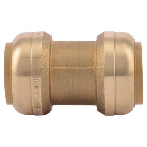 Brass Coupling 1 in. Push Fit PSI-200