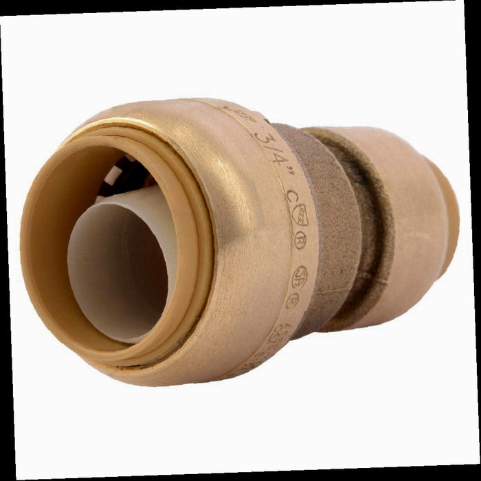Brass Reducing Coupling Fitting 3/4 in. x 1/2 in. Push-to-Connect