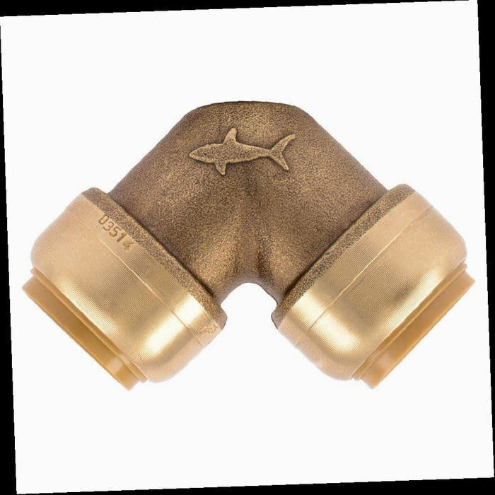 Brass 90-Degree Elbow Fitting 3/4 in. Push-to-Connect