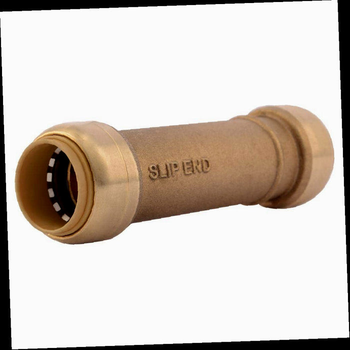 Brass Slip Coupling Fitting 3/4 in. Push-to-Connect 1pc.