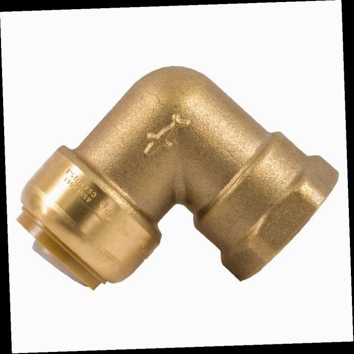 Brass 90-Degree Elbow Fitting 3/4 in. Push-to-Connect x FIP