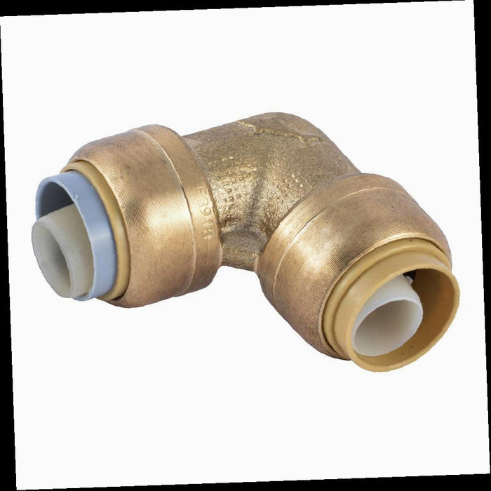 Brass 90-Degree Polybutylene Conversion Elbow Fitting 1/2 in. Push-to-Connect