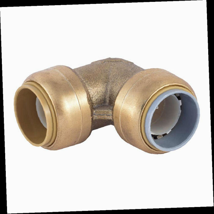 Brass 90-Degree Polybutylene Conversion Elbow Fitting 3/4 in. Push-to-Connect