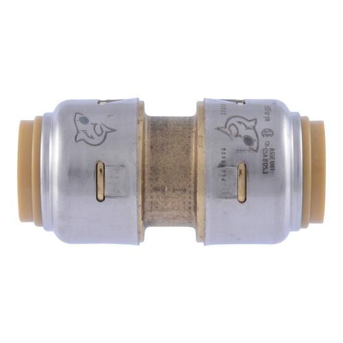 Brass Coupling Fitting 1/2 in. Push-to-Connect Pro Pack (4-Pack)