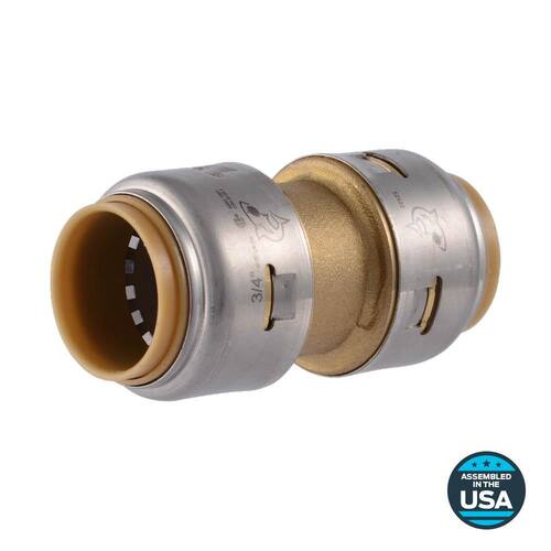 Brass Coupling 3/4 in. Push Fit PSI-400